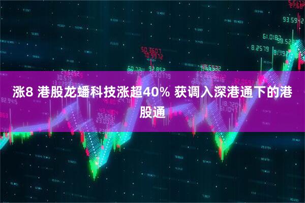 涨8 港股龙蟠科技涨超40% 获调入深港通下的港股通